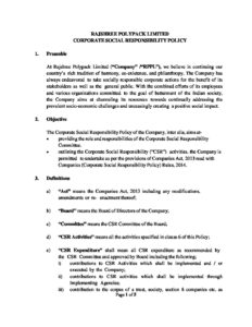 Csr Amendment Form.pdf Amended-CSR-Policy-RPPL (1) - Rajshree Polypack
